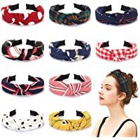 Los mejores  - Winpok diademas para mujeres- 10pcs diademas de pelo anchas de punto bandas para el pelo de tela- diademas elásticos…